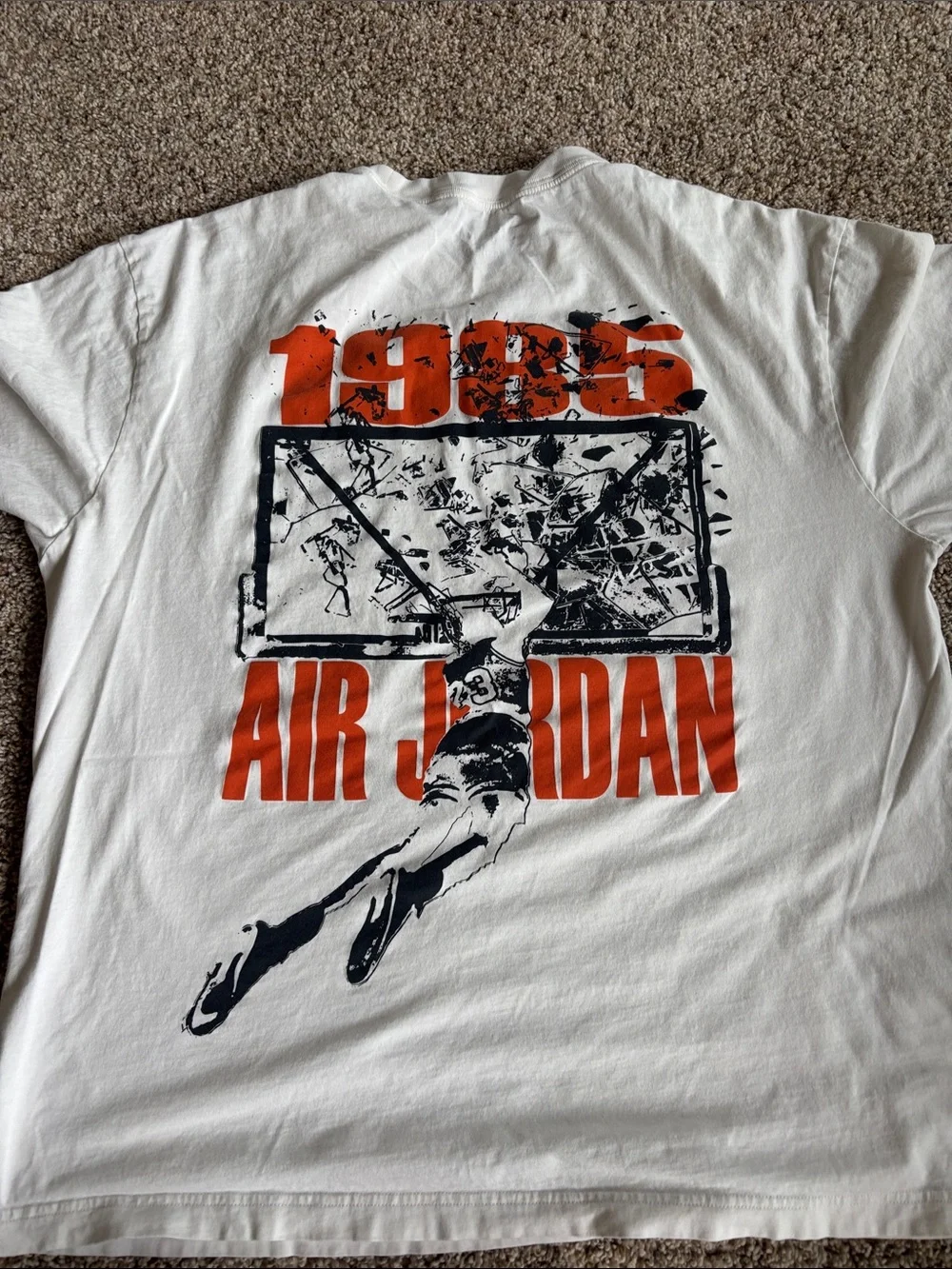 White Jordan Crewneck T-Shirt